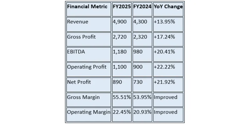 Financial Summary Table